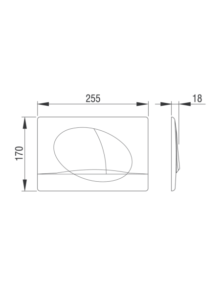Двоен бутон SELENITE ECO - мат