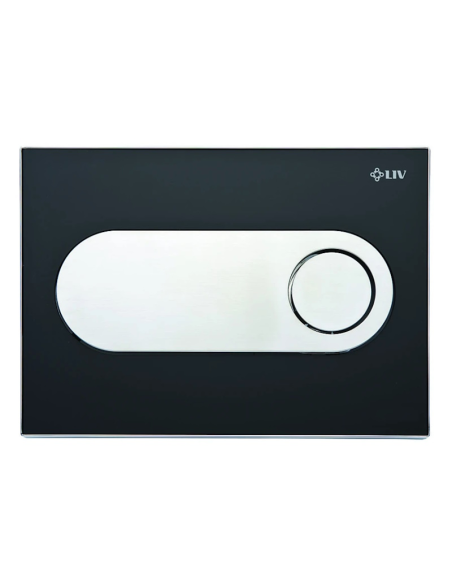 Двоен бутон ZIRCON ECO - черен