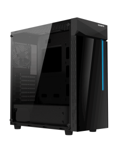 Кутия Gigabyte C200G RGB, Mid Tower, Черна