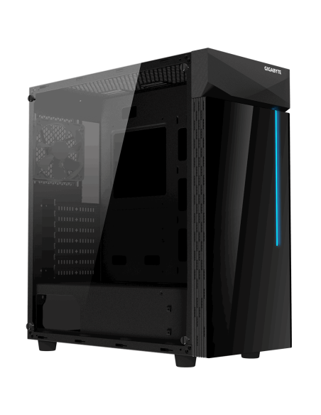 Кутия Gigabyte C200G RGB, Mid Tower, Черна