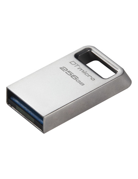 USB памет KINGSTON DataTraveler Micro, 256GB,USB-A 3.2 Gen 1, Сребрист
