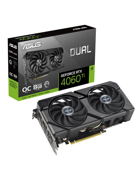 Видео карта ASUS DUAL GeForce RTX 4060 TI EVO OC 8GB GDDR6