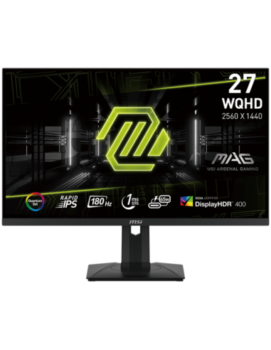 MSI MAG 274QRF QD E2 Gaming Monitor, 27" 170Hz, WQHD(2560x1440) 16:9, Rapid IPS Anti-glare, 1ms, 400nits, 1000:1, 178/178, Ad