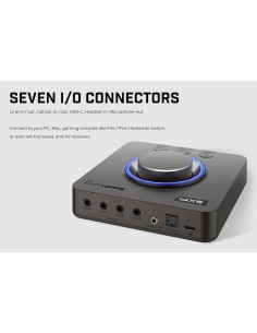 Външна звукова карта Creative Sound Blaster X4, USB-C, DAC, Super X-FI, TOSLINK 2