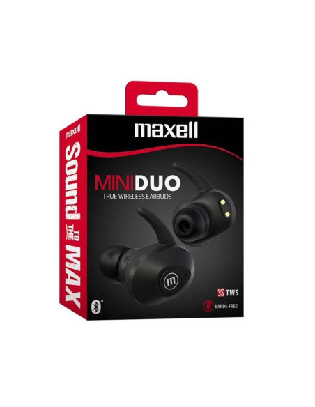 Блутут слушалки Maxell MINI DUO, True Wireless, Bluetooth 5.0, Черни