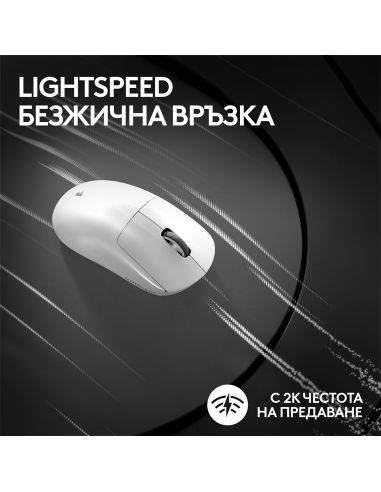 Геймърска мишка Logitech G Pro X Superlight 2 Wireless White