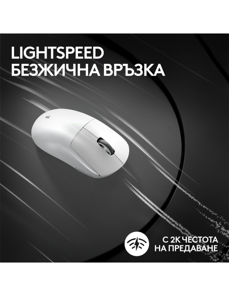 Геймърска мишка Logitech G Pro X Superlight 2 Wireless White