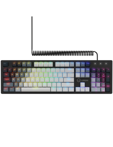LORGAR Azar 514, Wired mechanical gaming keyboard, RGB backlight, 1680000 colour variations, 18 modes, keys number: 104, 50M 