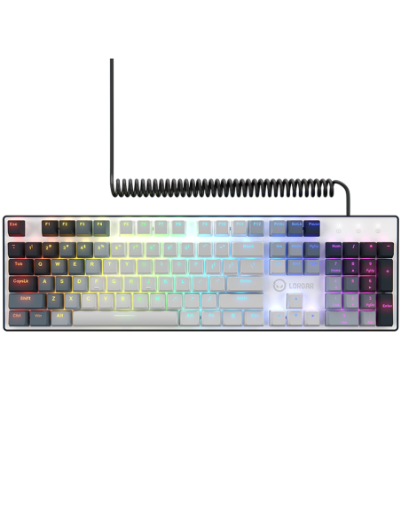 LORGAR Azar 514, Wired mechanical gaming keyboard, RGB backlight, 1680000 colour variations, 18 modes, keys number: 104, 50M 