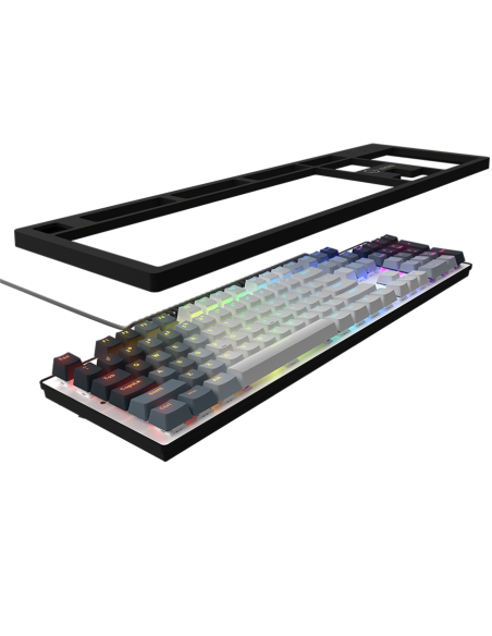 LORGAR Azar 514, Wired mechanical gaming keyboard, RGB backlight, 1680000 colour variations, 18 modes, keys number: 104, 50M 