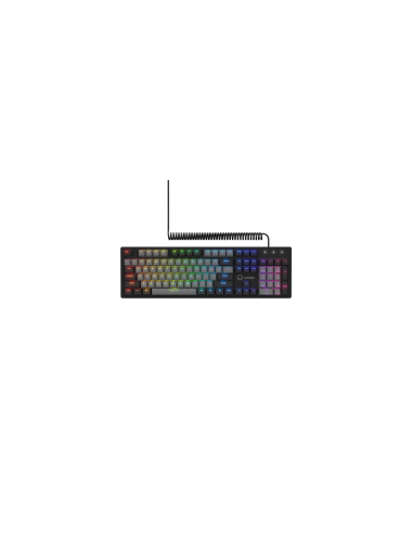 LORGAR Azar 514, Wired mechanical gaming keyboard, RGB backlight, 1680000 colour variations, 18 modes, keys number: 104, 50M 