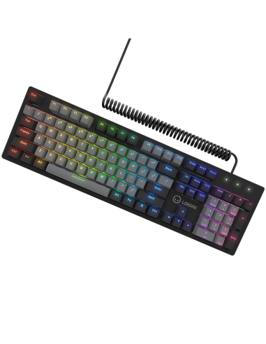 LORGAR Azar 514, Wired mechanical gaming keyboard, RGB backlight, 1680000 colour variations, 18 modes, keys number: 104, 50M 