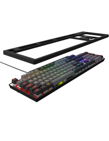 LORGAR Azar 514, Wired mechanical gaming keyboard, RGB backlight, 1680000 colour variations, 18 modes, keys number: 104, 50M 