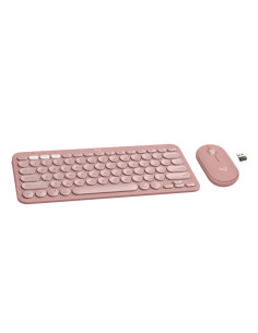 LOGITECH Pebble 2 Bluetooth Keyboard Combo - TONAL ROSE - US INTL 2