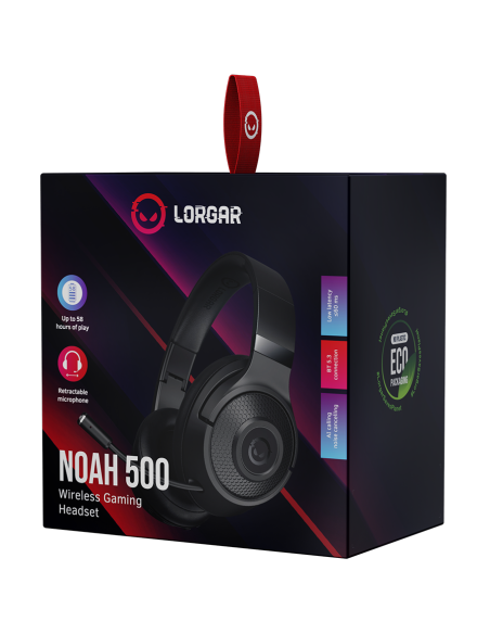 LORGAR Noah 500, Wireless Gaming headset with microphone, JL7006, BT 5.3, battery life up to 58 h (1000mAh), USB (C) charging