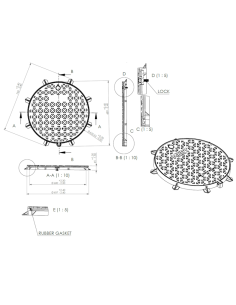 Чугунен капак Ø600 B125 /M/ 2