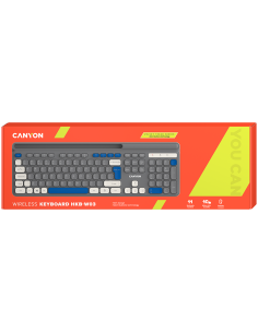 CANYON keyboard HKB-W03 AAA Wireless Grey