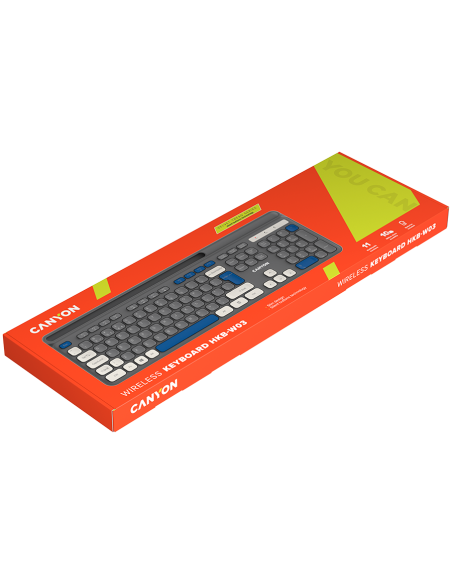 CANYON keyboard HKB-W03 AAA Wireless Grey