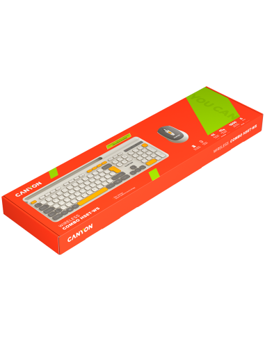 CANYON HSET-W5 Keyboard+Mouse AAA+AA Wireless Beige