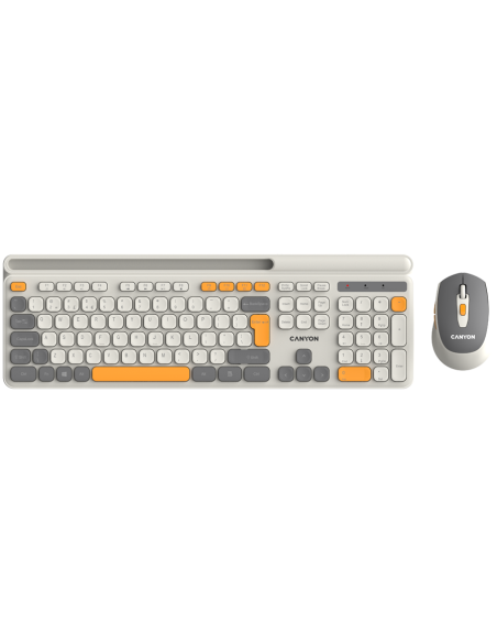 CANYON HSET-W5 Keyboard+Mouse AAA+AA Wireless Beige