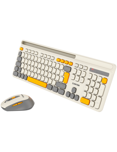 CANYON HSET-W5 Keyboard+Mouse AAA+AA Wireless Beige