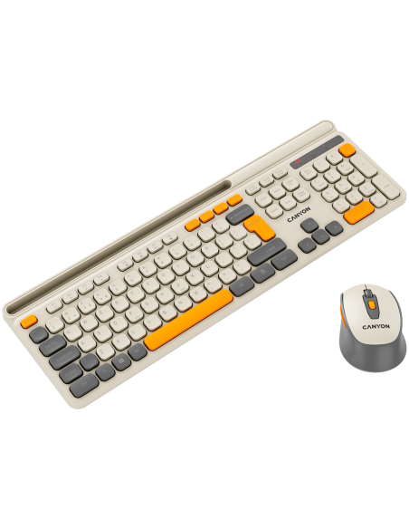 CANYON HSET-W5 Keyboard+Mouse AAA+AA Wireless Beige