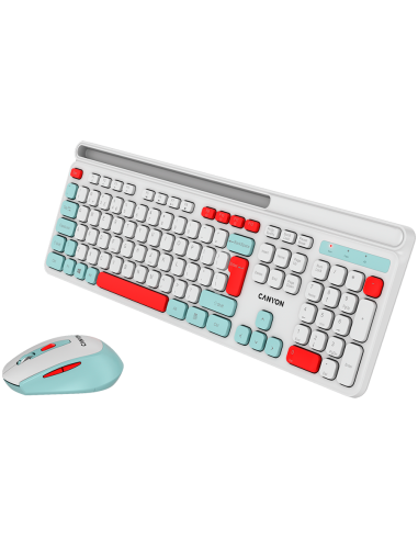 CANYON HSET-W5 Keyboard+Mouse AAA+AA Wireless White