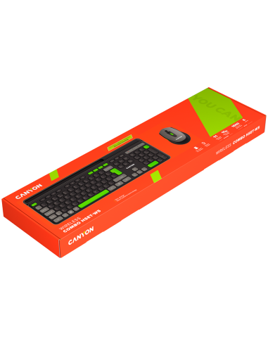 CANYON HSET-W5 Keyboard+Mouse AAA+AA Wireless Black