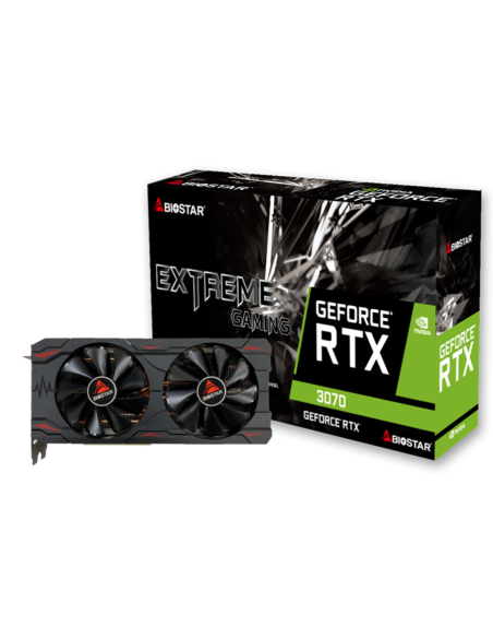 Видео карта BIOSTAR GeForce RTX 3070 EXTREME GAMING , 8GB GDDR6, 256 Bit, DP, HDMI