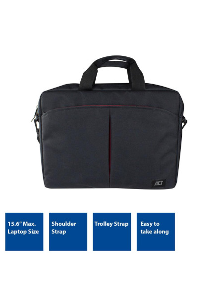 Чанта за лаптоп ACT AC8505, До 16.1-quot,, Черна