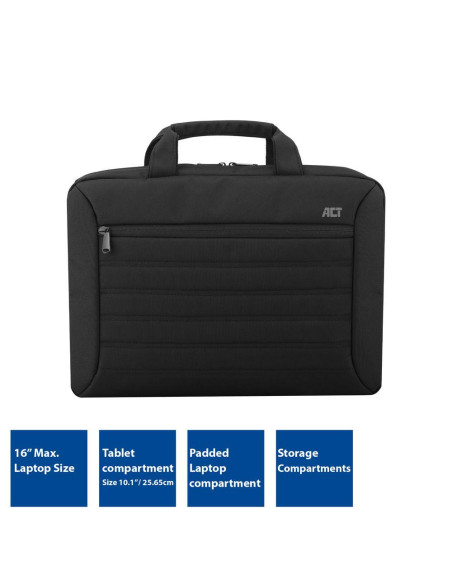 Чанта за лаптоп ACT Urban, 15.6-quot,, Черна