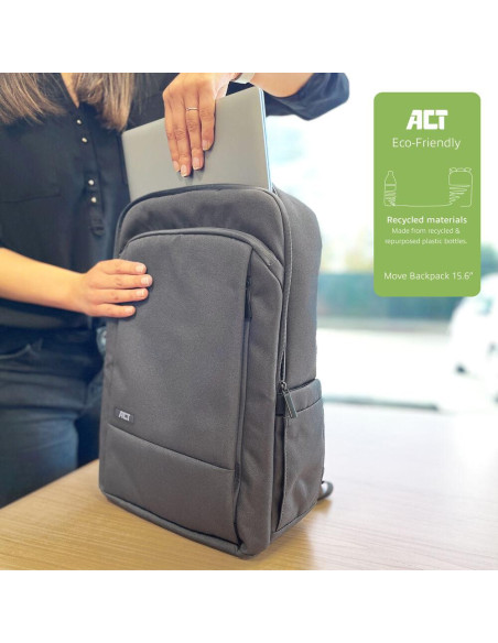 Раница за лаптоп ACT AC8560, до 15.6 inch, Сива