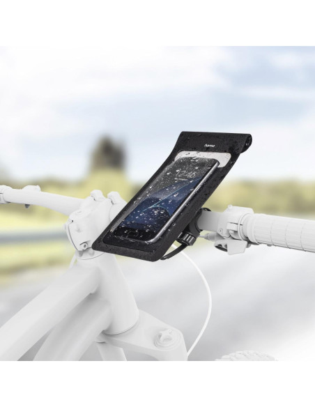 Чанта HAMA Slim, За велосипед, Водоустойчива, Черен