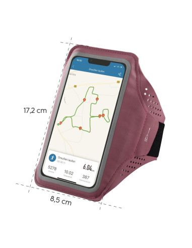 Спортен калъф за ръка HAMA Finest Sports, За телефони XL, Розов