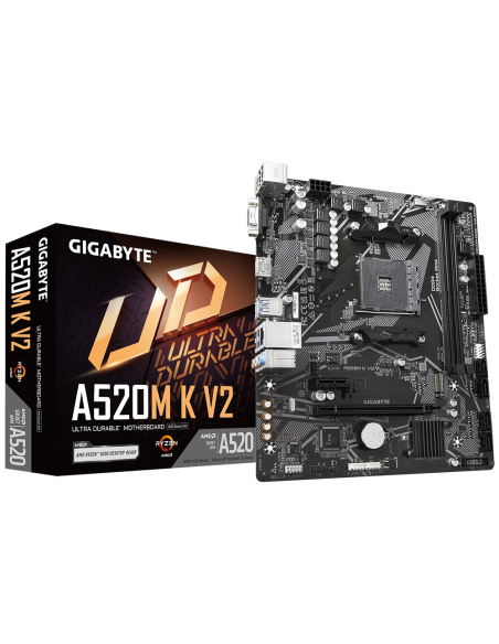 Дънна платка GIGABYTE A520M K V2, Socket AM4