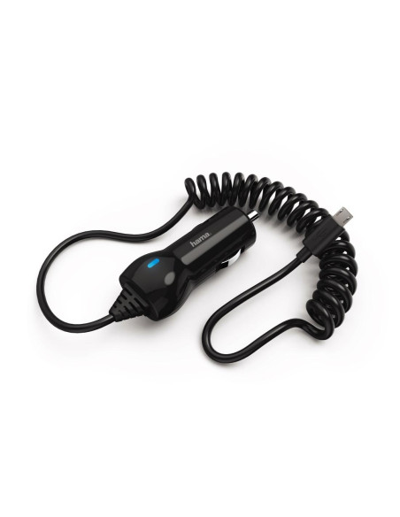 Зарядно за кола HAMA, 10-24V, Micro USB, 1.2 A, Черен