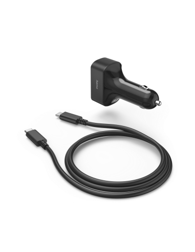 Зарядно за лаптоп за кола HAMA, USB-C, (PD), 5-20 V/ 65 W, 200018