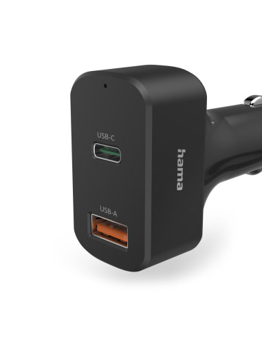 Зарядно за лаптоп за кола HAMA, USB-C, (PD), 5-20 V/ 65 W, 200018
