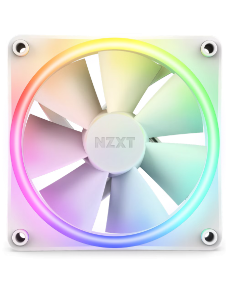 Вентилатор NZXT F120 RGB Duo, Бял
