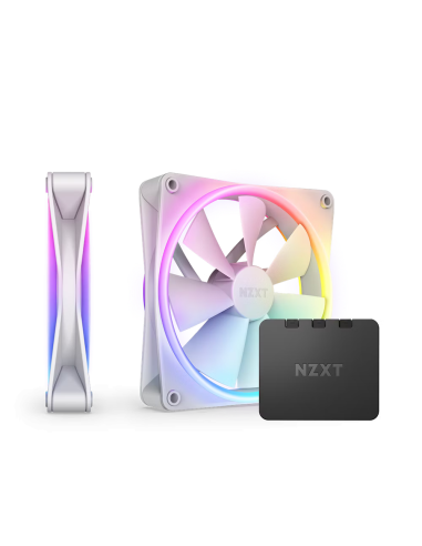 Комплект вентилатори NZXT F140 RGB Duo White 2бр, RGB Контролер