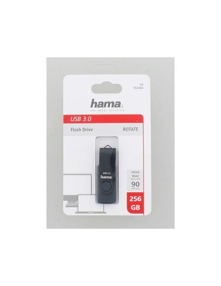 USB памет HAMA Rotate, 256GB,USB 3.0  90 MB/s, Петролно синьо