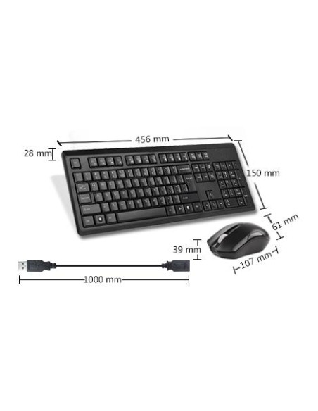 Комплект клавиатура и мишка A4tech 4200N