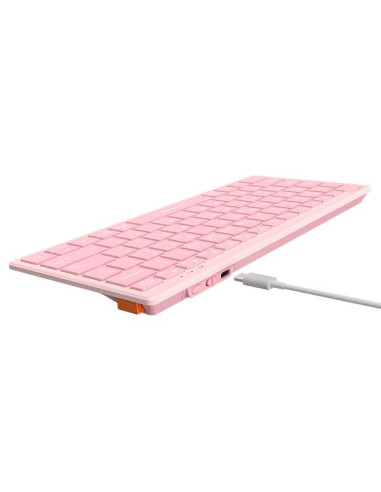 Безжична клавиатура A4TECH FBX51C FSTyler, розово