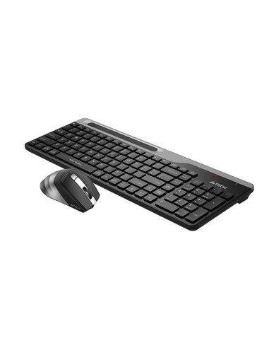 Комплект клавиатура и мишка A4TECH Fstyler FB2535C, Bluetooth -amp, 2.4G, Черен/Сив