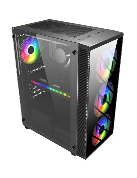 Кутия FSP CMT192 TG ATX Mid Tower, Черна