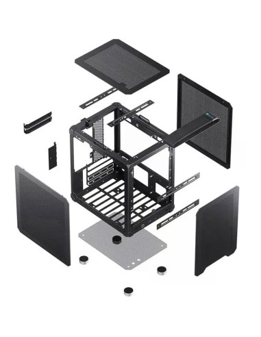 Кутия Jonsbo C6 Mesh, mATX, Black