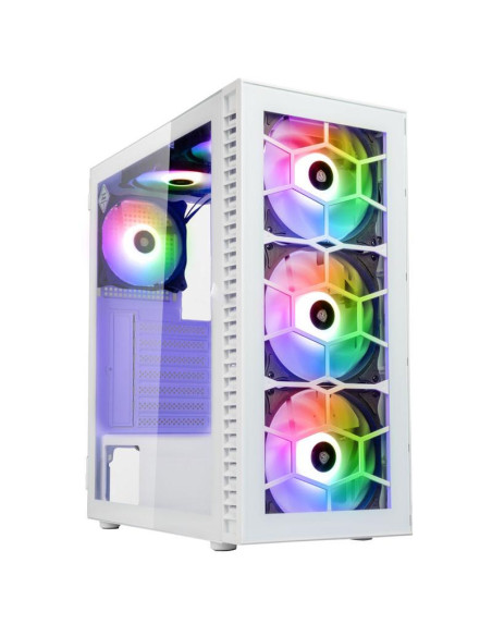 Кутия Kolink Observatory HF ARGB TG Mid-Tower, Бяла
