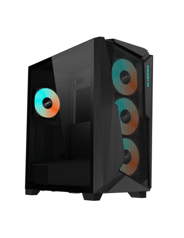 Кутия Gigabyte C301 Black V2, TG, Mid-Tower