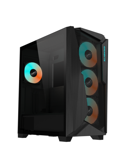 Кутия Gigabyte C301 Black V2, TG, Mid-Tower