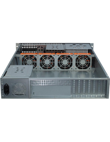 Кутия за сървър InterTech 2U 2129-N - Mini ITX, mATX, -mu,ATX, ATX, eATX, SSI EEB, Черна